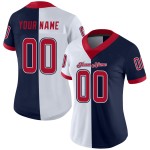 Jersey Fashion Football Rood-Wit Marineblauw Aangepast Mesh Split Jersey Fashion Football Rood-Wit Marineblauw Aangepast Mesh Split