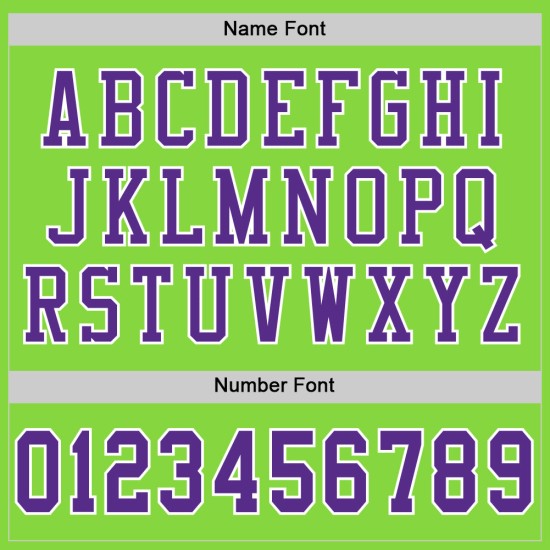 Voetbal Mesh Groen Jersey Custom Neon Paars-Wit Authentiek Voetbal Mesh Groen Jersey Custom Neon Paars-Wit Authentiek