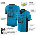 Voetbal Drift Blauw Zwart-Grijs Mesh Jersey Mode Aangepaste Panter Voetbal Drift Blauw Zwart-Grijs Mesh Jersey Mode Aangepaste Panter