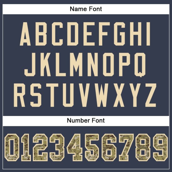 Mesh Jersey Football Custom Authentic Navy Camo-Cream Mesh Jersey Football Custom Authentic Navy Camo-Cream