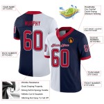 Jersey Fashion Football Rood-Wit Marineblauw Aangepast Mesh Split Jersey Fashion Football Rood-Wit Marineblauw Aangepast Mesh Split