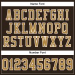 Mesh Jersey Custom Authentieke Oudbruine Goud-Witte Voetbal Mesh Jersey Custom Authentieke Oudbruine Goud-Witte Voetbal