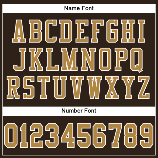 Mesh Jersey Custom Authentieke Oudbruine Goud-Witte Voetbal Mesh Jersey Custom Authentieke Oudbruine Goud-Witte Voetbal