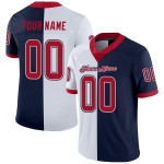 Jersey Fashion Football Rood-Wit Marineblauw Aangepast Mesh Split Jersey Fashion Football Rood-Wit Marineblauw Aangepast Mesh Split