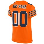 Voetbal Mesh Oranje Custom Navy-Wit Jersey Authentiek Voetbal Mesh Oranje Custom Navy-Wit Jersey Authentiek