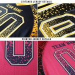 Aangepaste mode-trui paars-zwart goud mesh voetbal drift oud Aangepaste mode-trui paars-zwart goud mesh voetbal drift oud