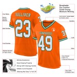 White-Kelly Throwback Custom Jersey Groen Mesh Authentieke Oranje Voetbal White-Kelly Throwback Custom Jersey Groen Mesh Authentieke Oranje Voetbal