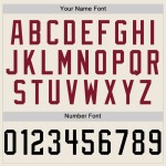 Voetbal Mesh Crème Zwart-Krimsrood Authentiek Jersey Aangepast Voetbal Mesh Crème Zwart-Krimsrood Authentiek Jersey Aangepast
