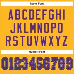 Authentiek voetbalshirt op maat gemaakt mesh paars-zwart goud Authentiek voetbalshirt op maat gemaakt mesh paars-zwart goud