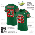 Jersey Rood-Wit Authentiek Mesh Custom Groen Voetbal Kelly Jersey Rood-Wit Authentiek Mesh Custom Groen Voetbal Kelly