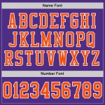Authentiek paars voetbalshirt met aangepaste oranje-witte mesh Authentiek paars voetbalshirt met aangepaste oranje-witte mesh