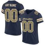 Mesh Jersey Football Custom Authentic Navy Camo-Cream Mesh Jersey Football Custom Authentic Navy Camo-Cream