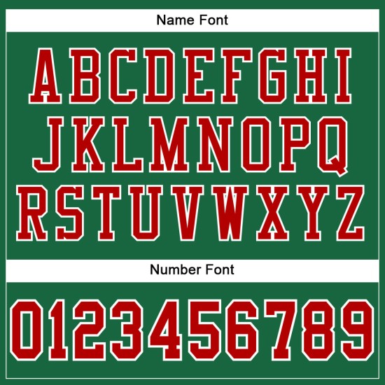 Jersey Rood-Wit Authentiek Mesh Custom Groen Voetbal Kelly Jersey Rood-Wit Authentiek Mesh Custom Groen Voetbal Kelly