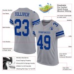 Grijs Royal Jersey Mesh Custom Authentic Football Grijs Royal Jersey Mesh Custom Authentic Football