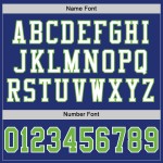 Mesh Groen-Wit Custom Throwback Royal Jersey Neon Authentieke Voetbal Mesh Groen-Wit Custom Throwback Royal Jersey Neon Authentieke Voetbal