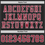 Cardinal-White Authentiek Zwart Mesh Voetbalshirt op Maat Cardinal-White Authentiek Zwart Mesh Voetbalshirt op Maat